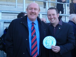 Brian Barwick? at Lewes? With Danny Last