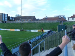 Danny celebrates the winner
