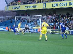 The only chance of the 1st half